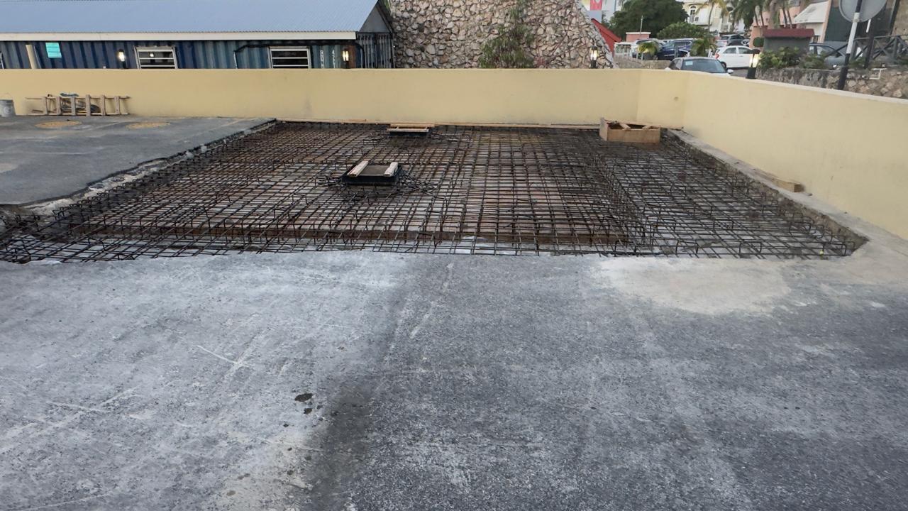 Simpson Bay Resort — septic system rebar