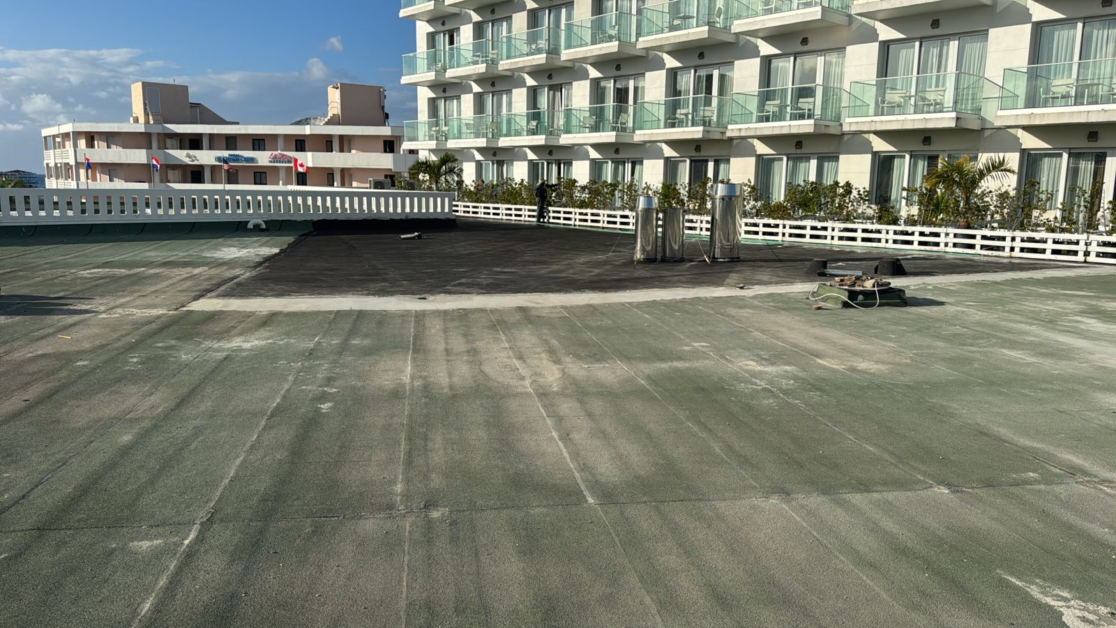Maho Hotel — completed waterproofed terrace overview